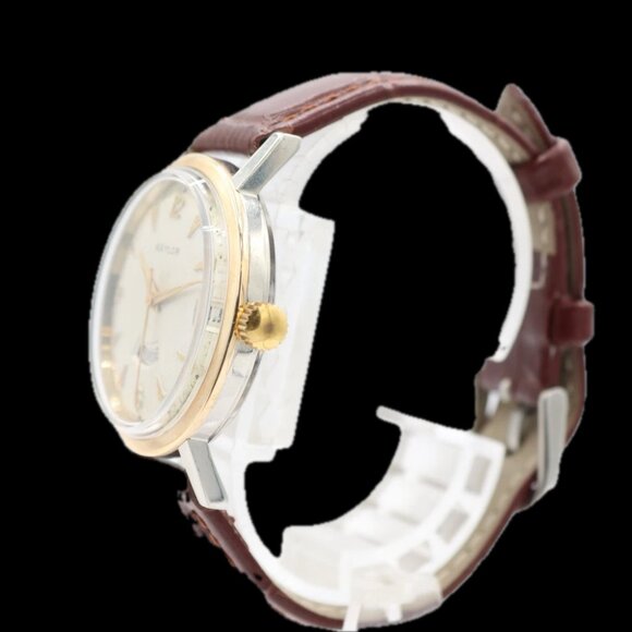 Vintage 34mm Baylor 1823 Day Date Men's Automatic Wristwatch Felsa 4006 Steel - Picture 5 of 5